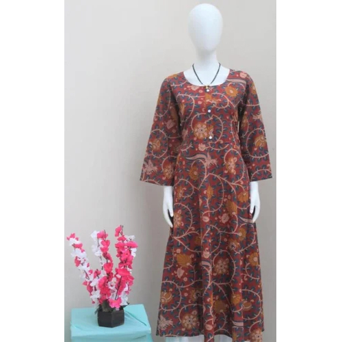 Ladies Multicolor Printed Cotton Kurti - Customized Size Washable Fabric | Designed For Daily Wear Vibrant Printable Patterns