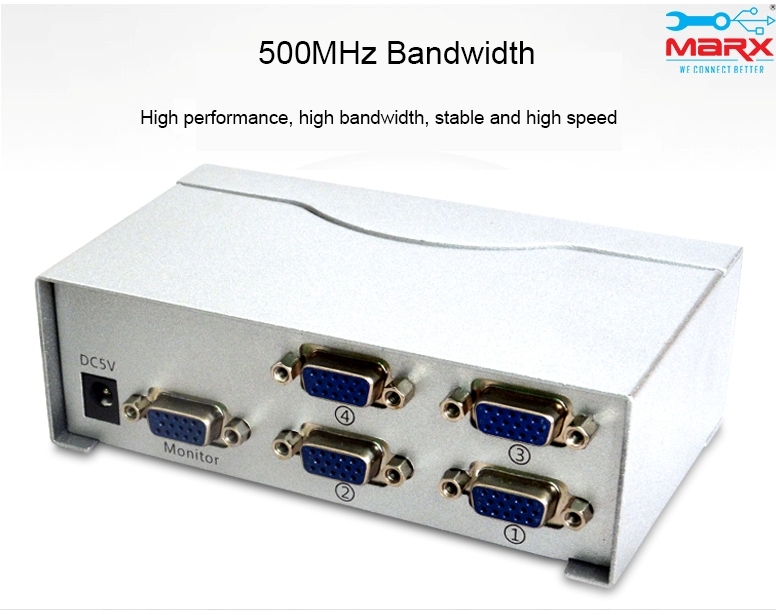 Marx Vga Switch - 2/4/8 Port , Enhance Display Sharing For Industrial Use, Boost Efficiency In Workplace And Education