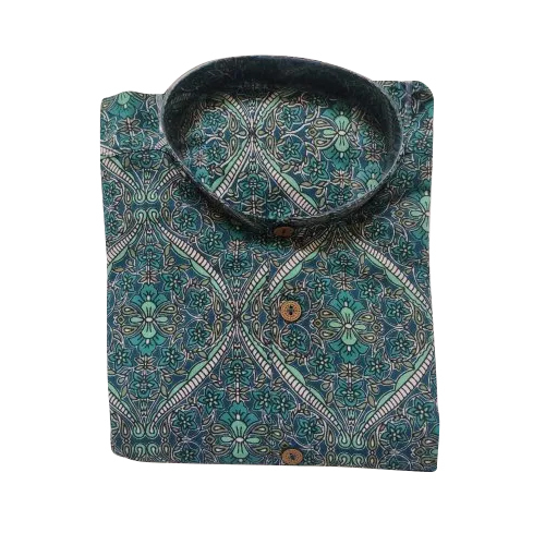 Men Printed Cotton Shirt - Cotton, Customized Size, Various Prints | Breathable, Comfortable, Versatile for All Occasions