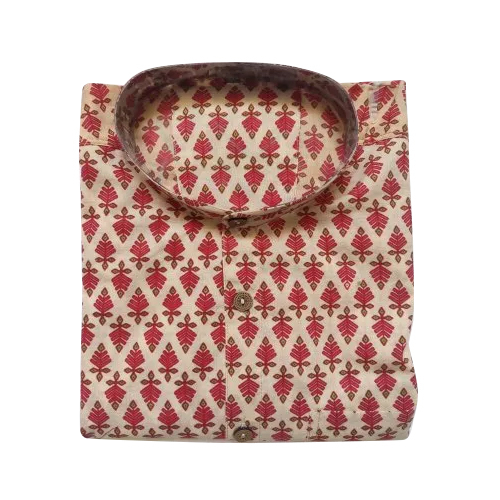 Washable Men Block Printed Shirts