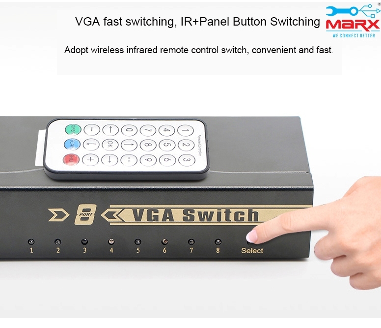 Marx Vga Switch 8 Port Usage: Industrial