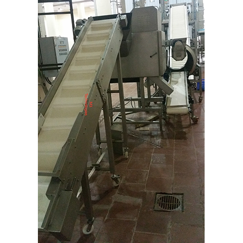 Food Processing Conveyor - Stainless Steel, Different Sizes Available | Heat Resistant Flat Belt For Industrial Applications