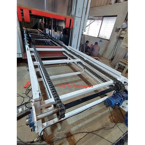 Chain Conveyor - Stainless Steel, Different Sizes Available | Industrial Use, Heat Resistant, Flat Belt Design