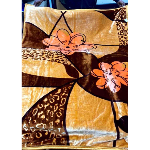 Fancy Double Bed Mink Blanket - Color: Different Available