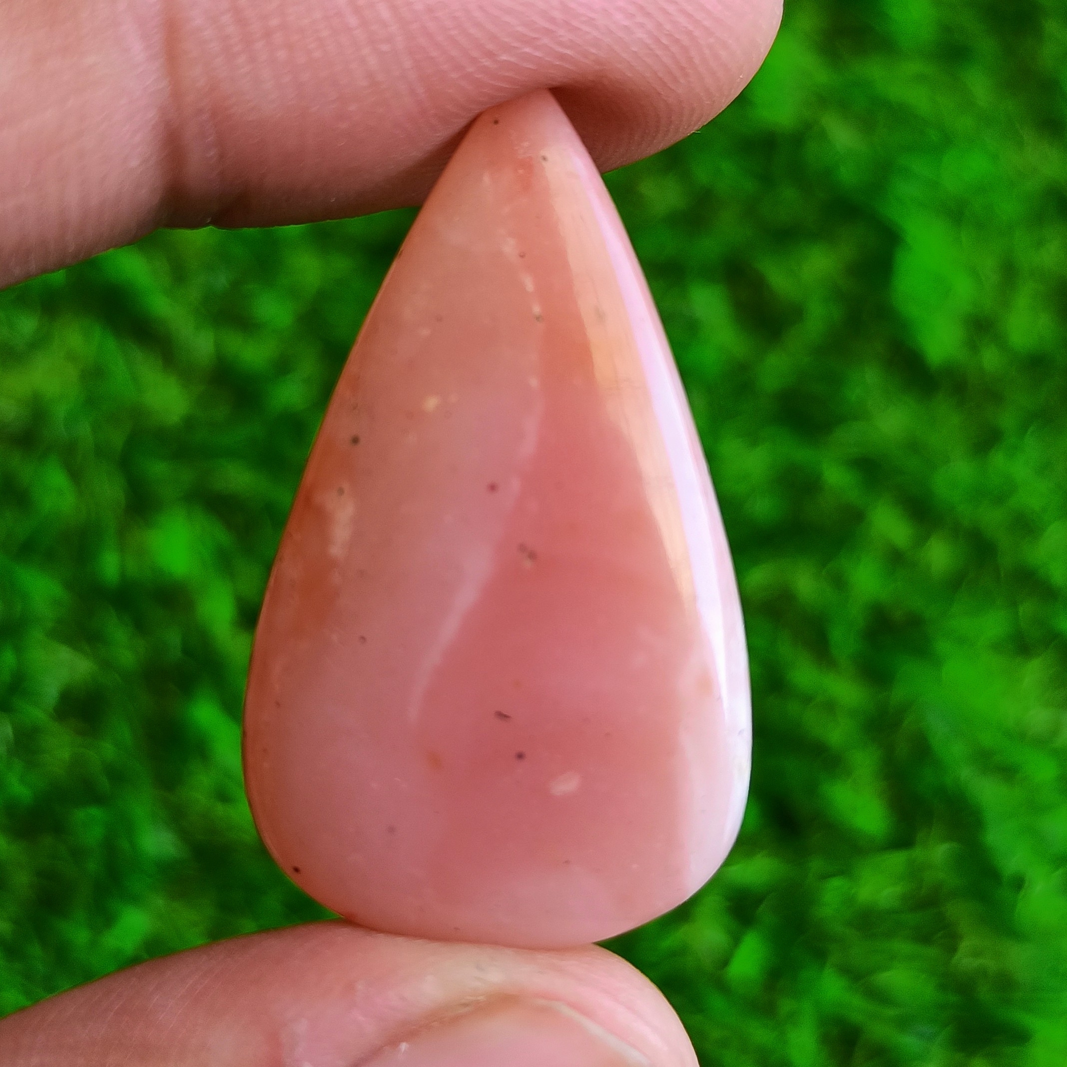 Pink Opal Cabochon Grade: Top