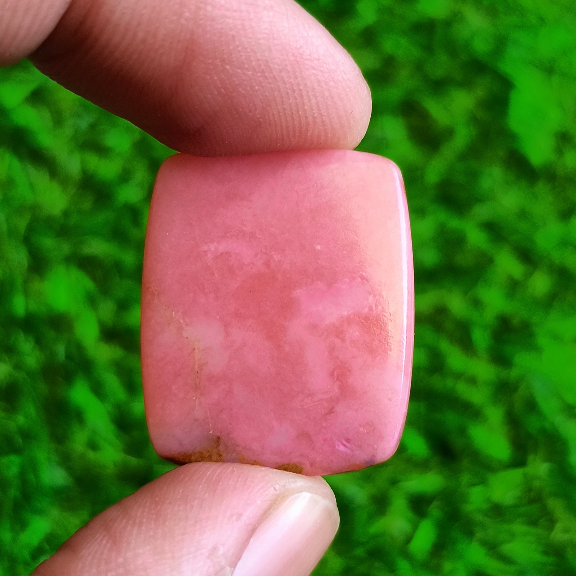Pink Opal Cabochon Grade: Top