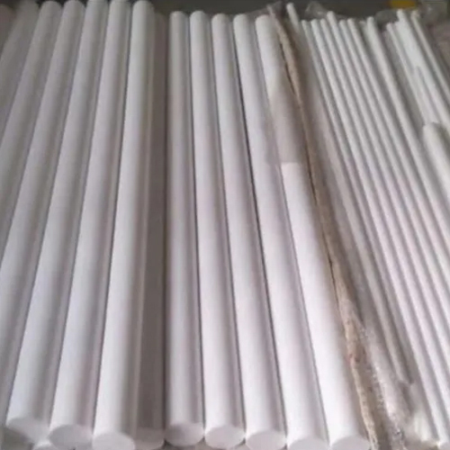 White UHMWPE Rods - Rigid Hardness, Various Sizes Available, Resistant to Corrosion and Chemicals, Ideal for Industrial and Medical Applications