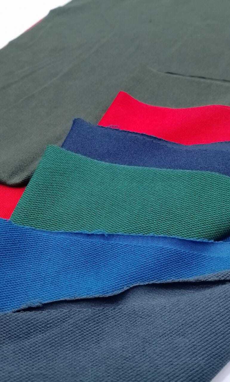 Looper Knit Fabric - 60 Meter Multicolor Stretchable Plain | Ideal For T-shirts, Shorts, And Track Garments