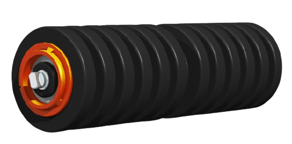 Heavy Duty Conveyor Idler Rollers - Color: Black