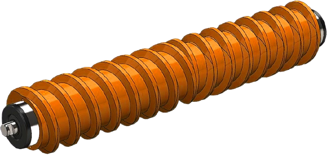 Heavy Duty Conveyor Idler Rollers - Color: Black