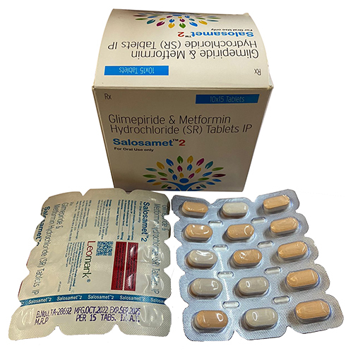 Glimepiride And Metformin Hydrochloride SR Tablets - Dosage As Suggested, Room Temperature Storage, Suitable For Adults