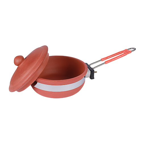 Clay Fry Pan With Mitti Lid - Thickness: Different Available Millimeter (Mm)