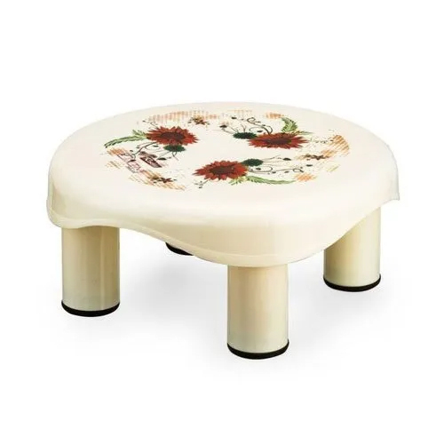 हल्का पीला प्रिंटेड प्लास्टिक पाटला