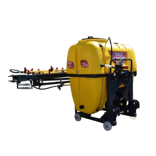 Tractor Mounted Power Sprayer - Color: Yellow