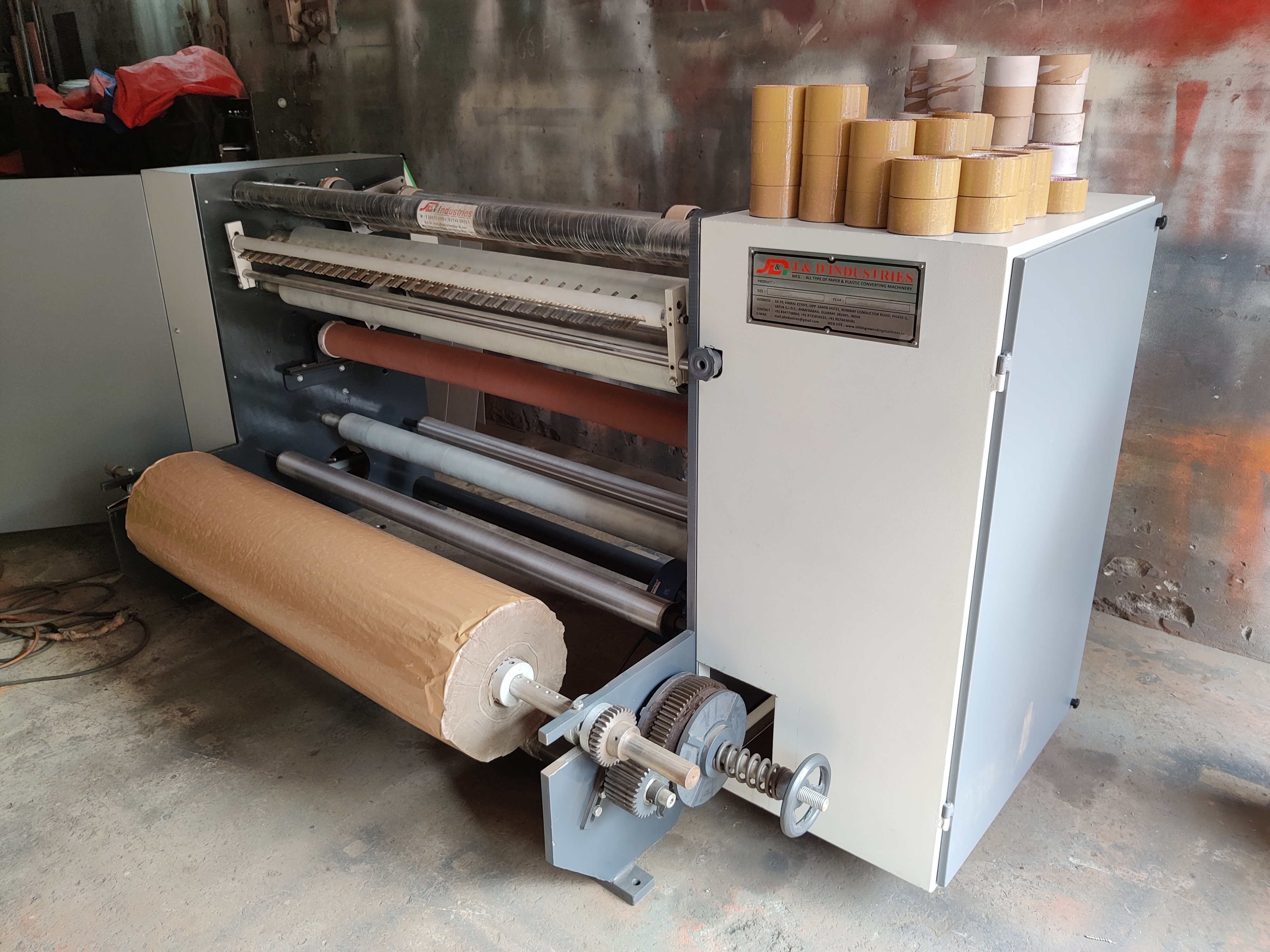 1350mm Bopp Tape Slitting Rewinding Machine Cutting Speed: 200 M/m