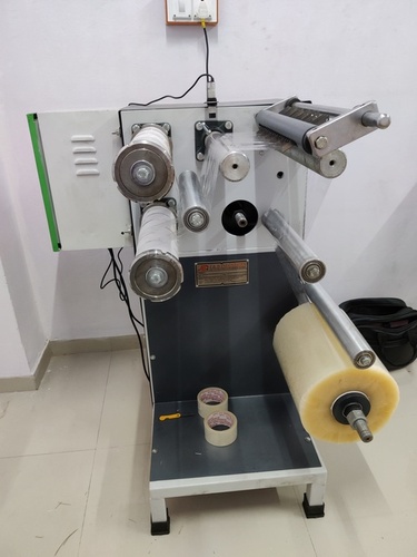 अर्ध स्वचालित चिपकने वाला टेप बनाने की मशीन