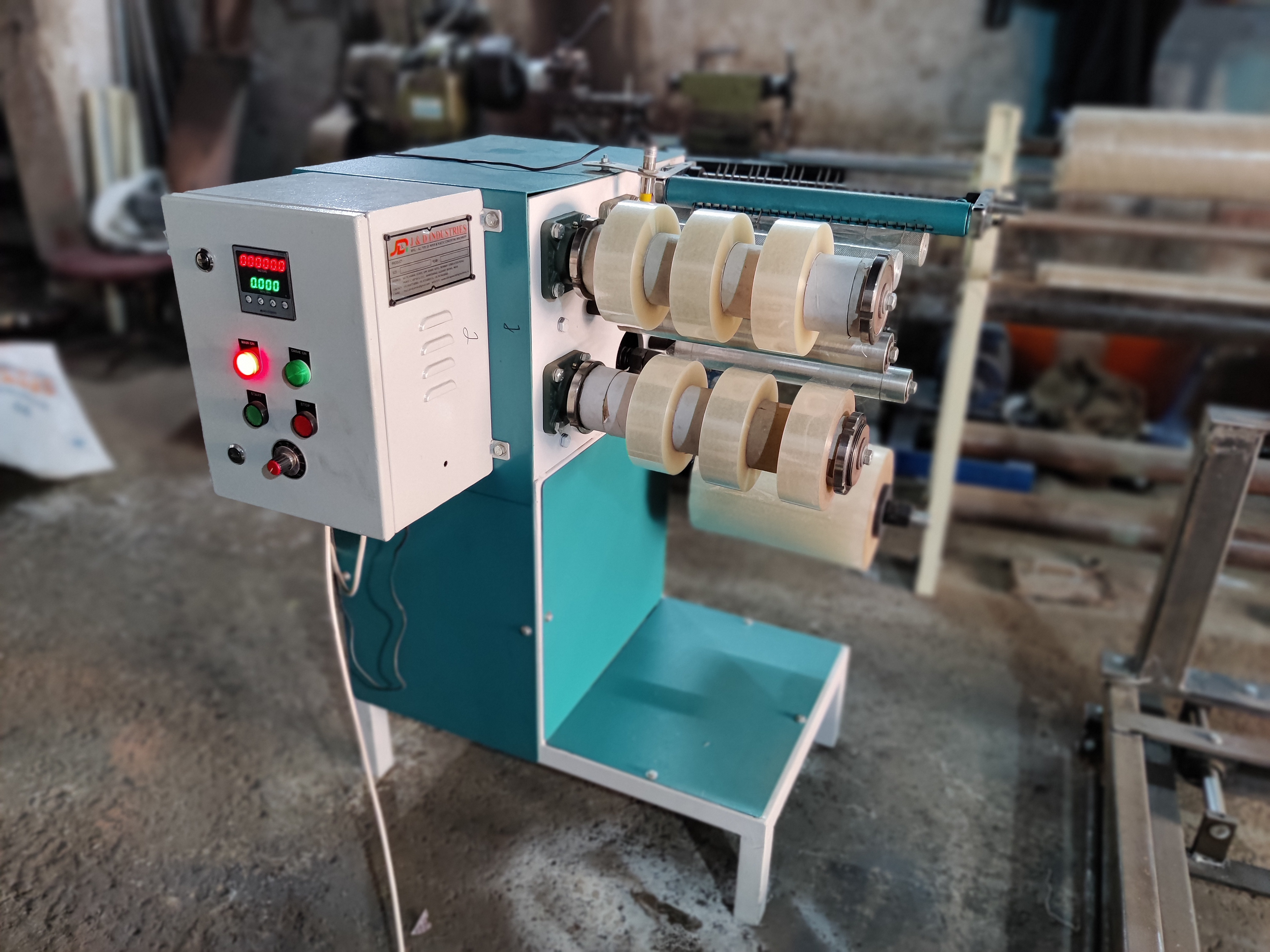 Semi Automatic Bopp Self Adhesive Tape Machine