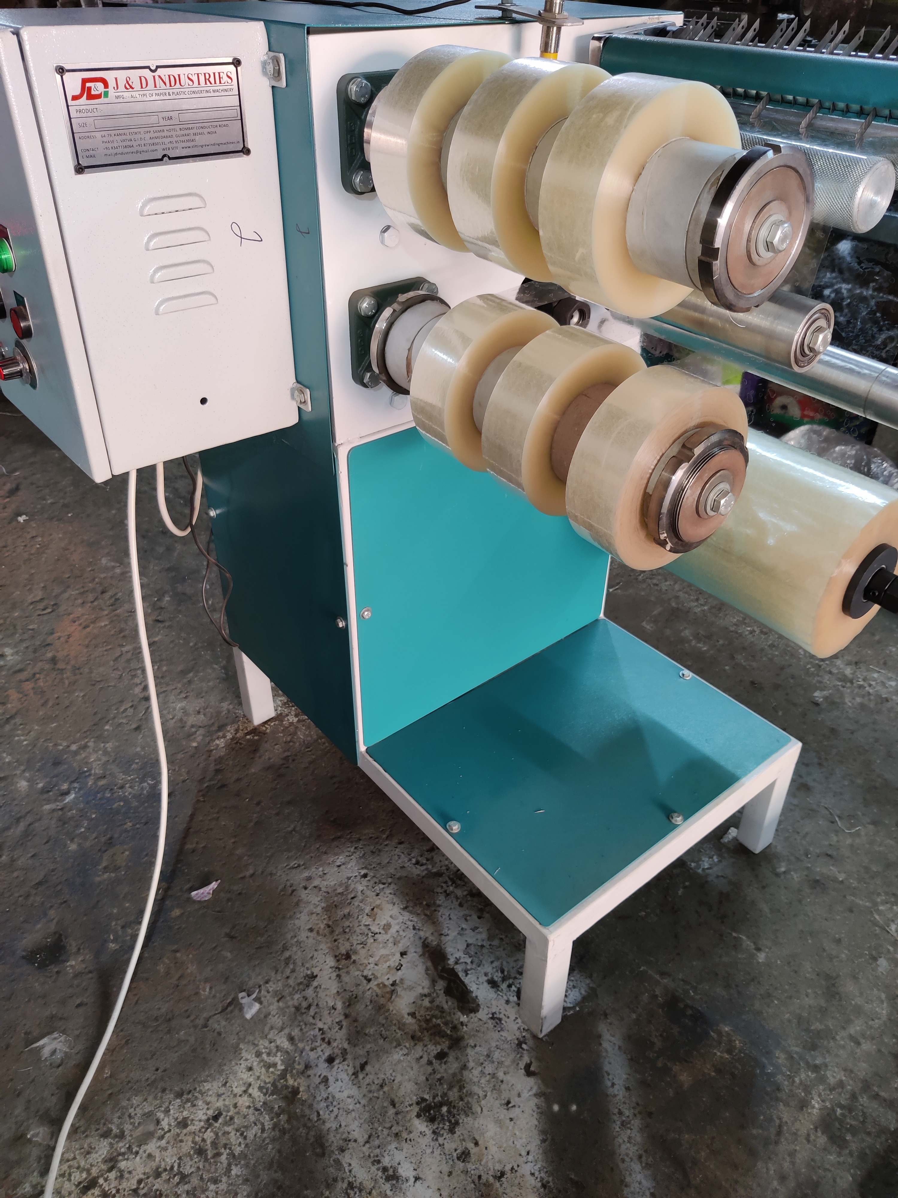 Semi Automatic Bopp Self Adhesive Tape Machine