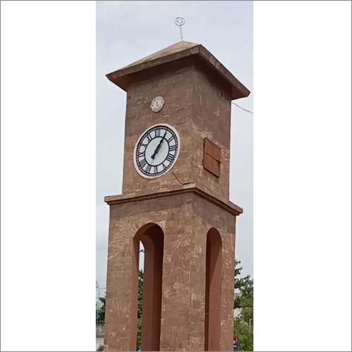 Black N White Gps Outdoor Tower Clocks