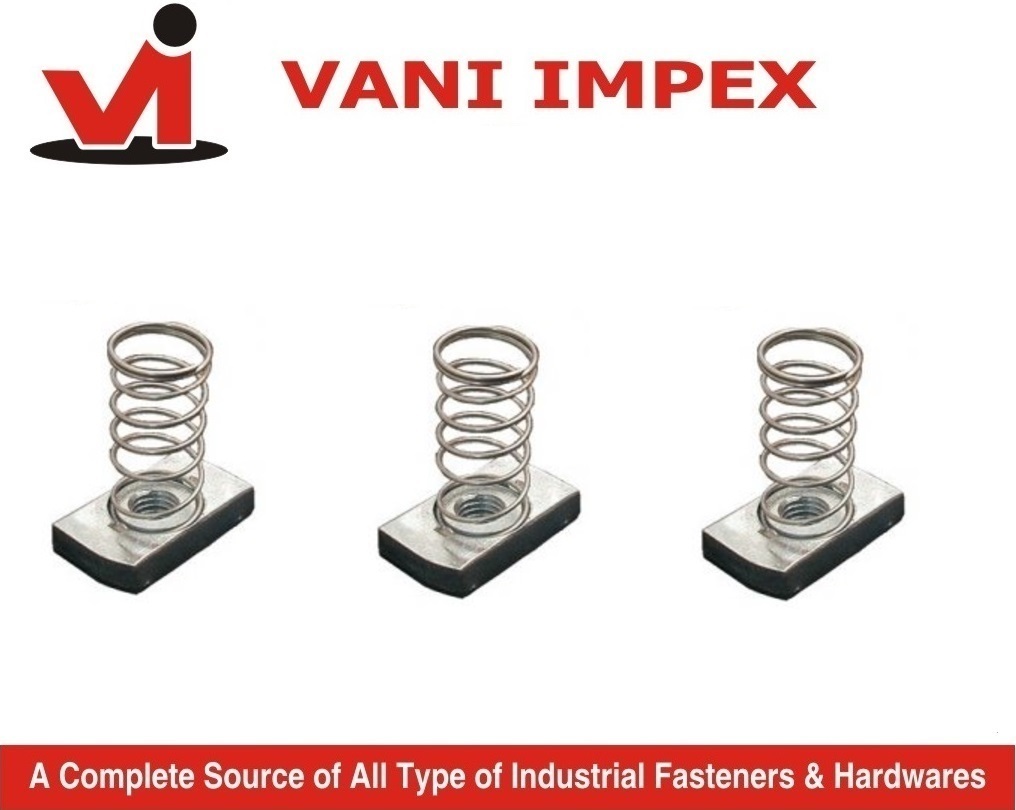 Spring And Channel Nuts - Steel Alloy, Standard Size | Durable, Versatile Fastener Solution For Various Applications