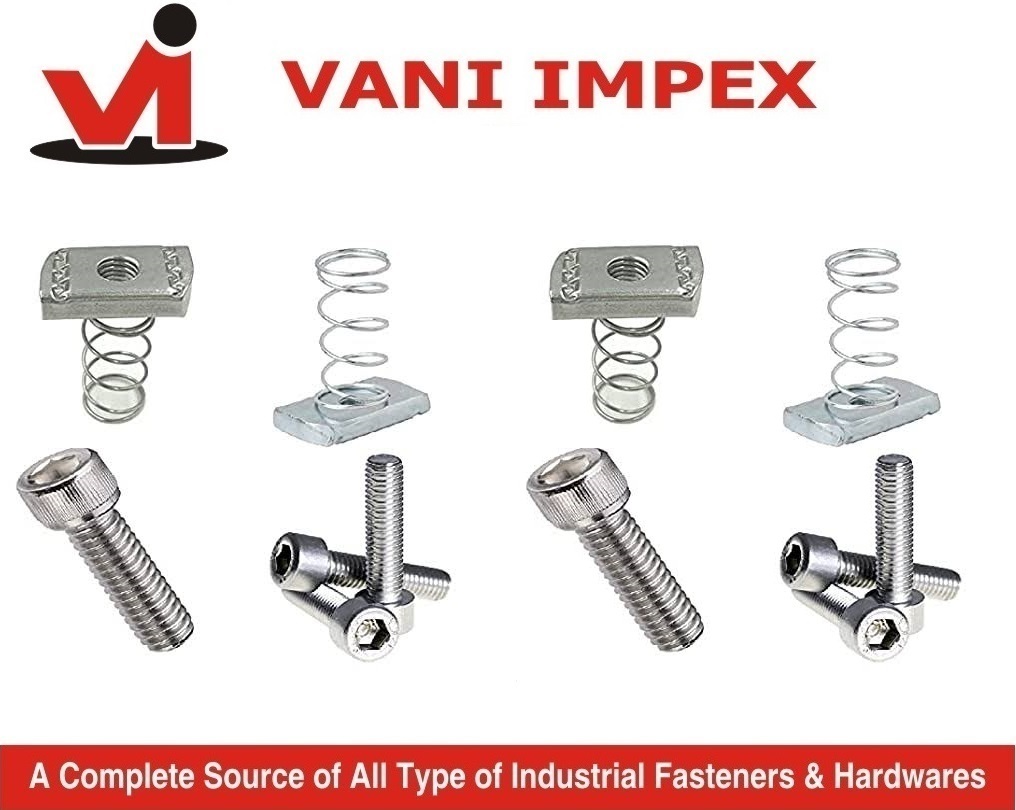 Spring And Channel Nuts - Steel Alloy, Standard Size | Durable, Versatile Fastener Solution For Various Applications