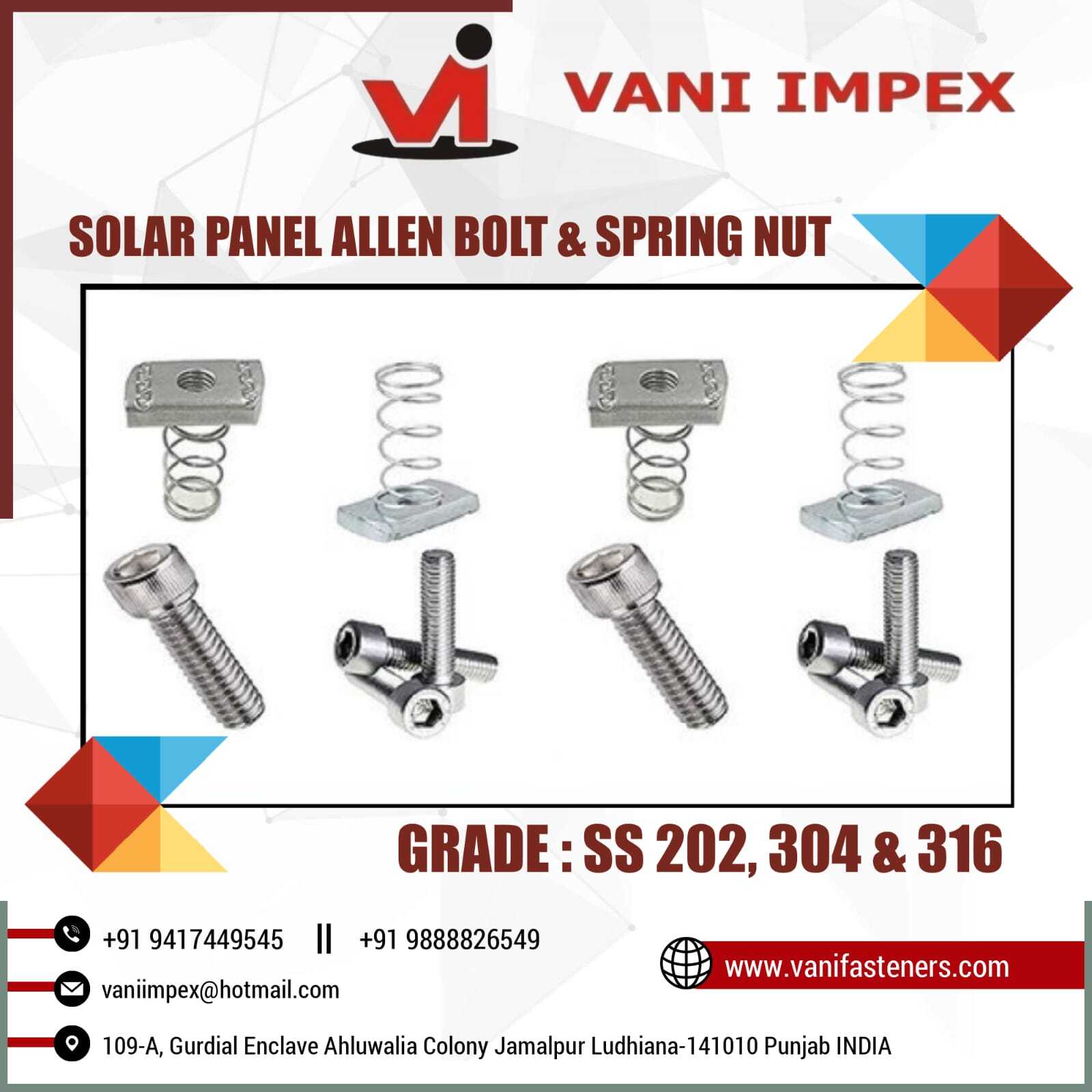 Spring And Channel Nuts - Steel Alloy, Standard Size | Durable, Versatile Fastener Solution For Various Applications