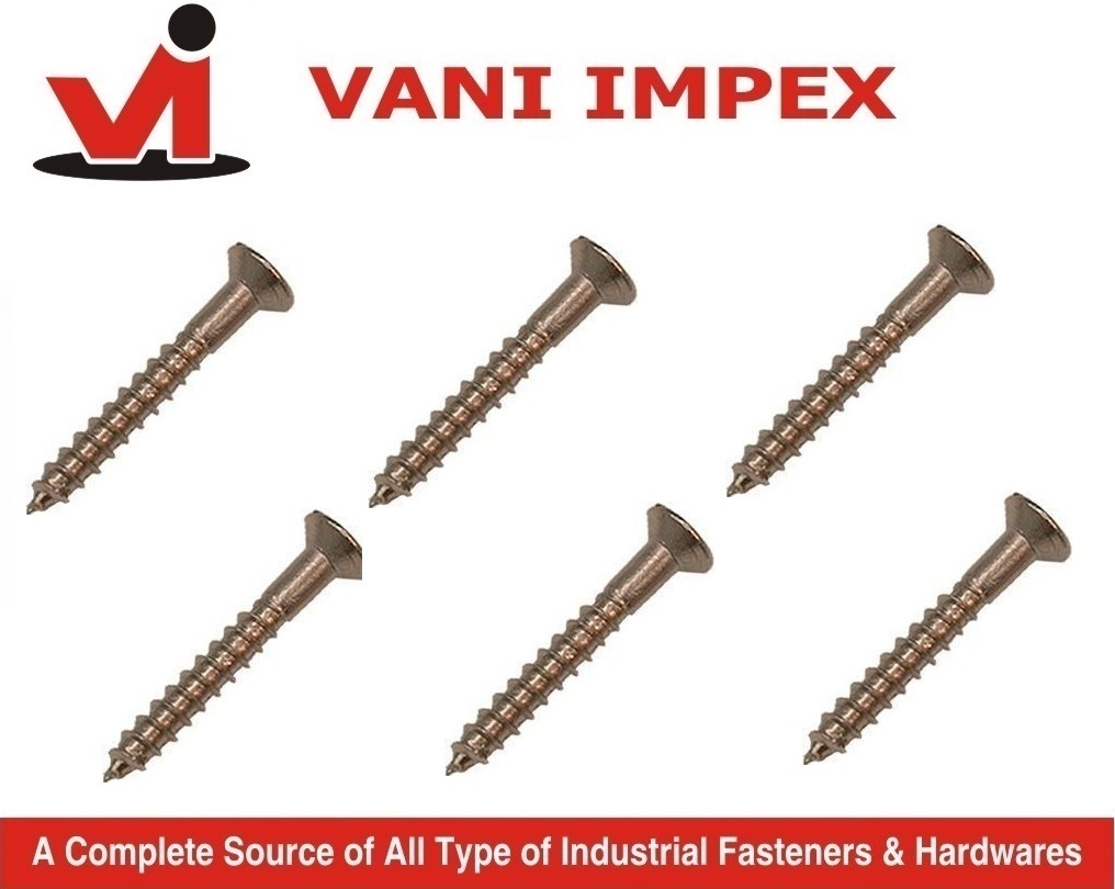 Wood Screw - High-grade Steel, 3-inch Length, Rust-resistant Finish | Versatile Design For Wood Applications, Smooth Threads For Easy Installation