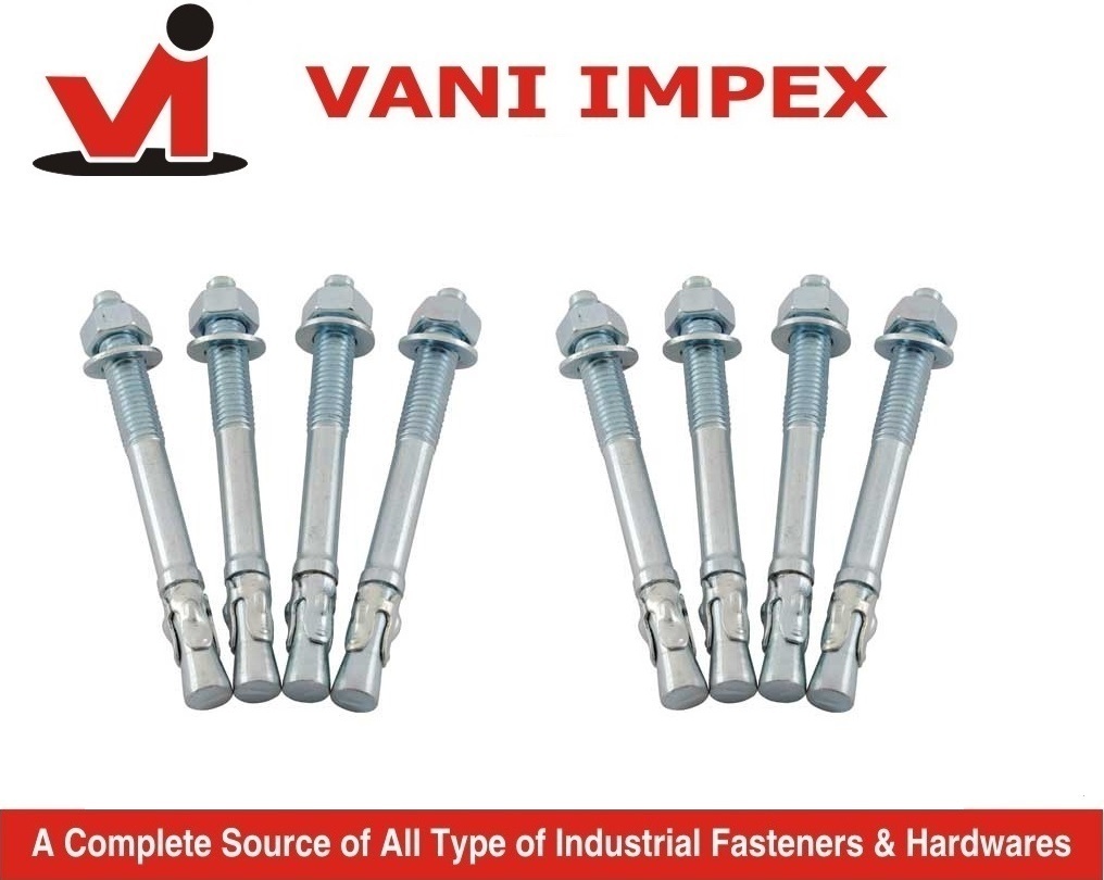 Wedge Anchor Bolt - Heavy-duty Steel, 3 Inch Length , High Load Capacity And Corrosion Resistance