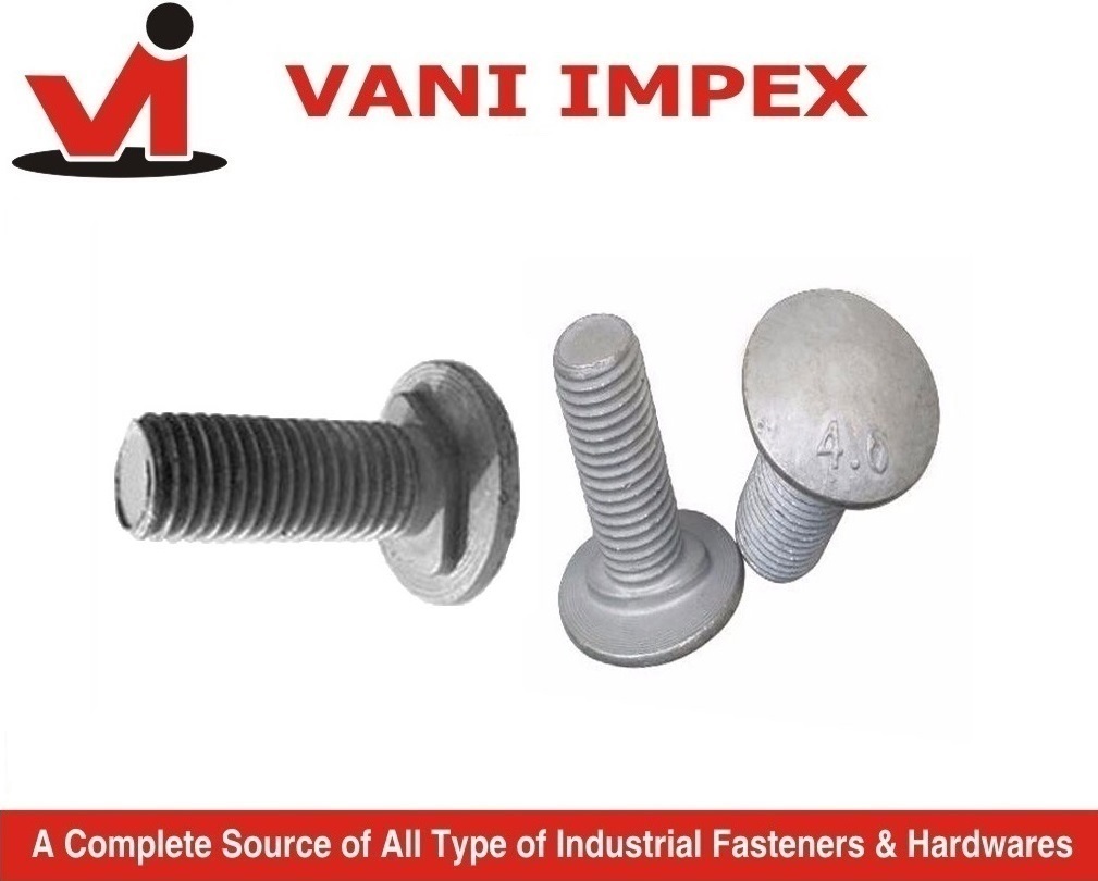 Guard Rail Bolts, Crash Barrier Bolts, Button Head Bolt