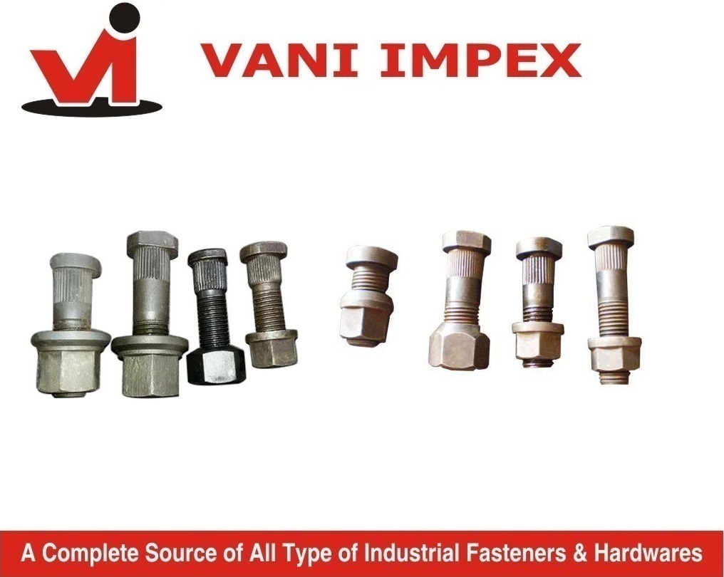 Hub Bolts - High-strength Steel, M12 To M36 Size, Grade 8.8 & 10.9 | Suitable For Automotive & Industrial Applications, Securing Hub Assemblies
