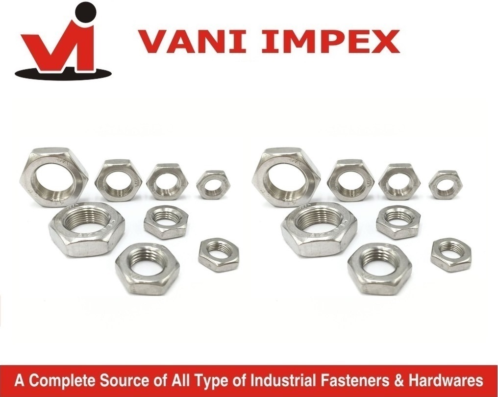 Lock Nuts - Steel, Standard Size 8mm , Secure Grip And Vibration Resistance
