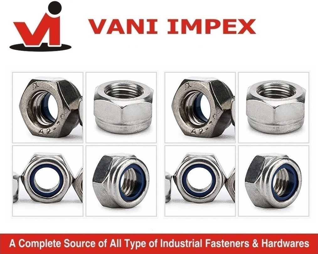 Stainless Steel Nylock Nuts - Corrosion Resistant, Durable Locking Mechanism, Reliable Performance, Ideal For Vibration Applications