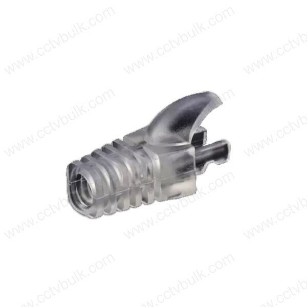 Rj45 Boot Semi Transparent Taiwan 100set - 100% Pvc Material, Compatible With Od 6.5/6.0/5.2/4.5mm Cables, Locking System With Anti-snag Design