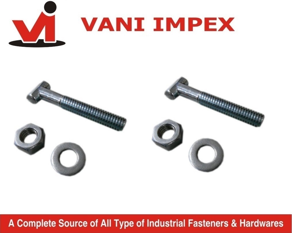 T Bolt - High-strength Steel, 5 Inch Length, Corrosion Resistant | Ideal For Heavy-duty Applications, Versatile Fastening Solutions