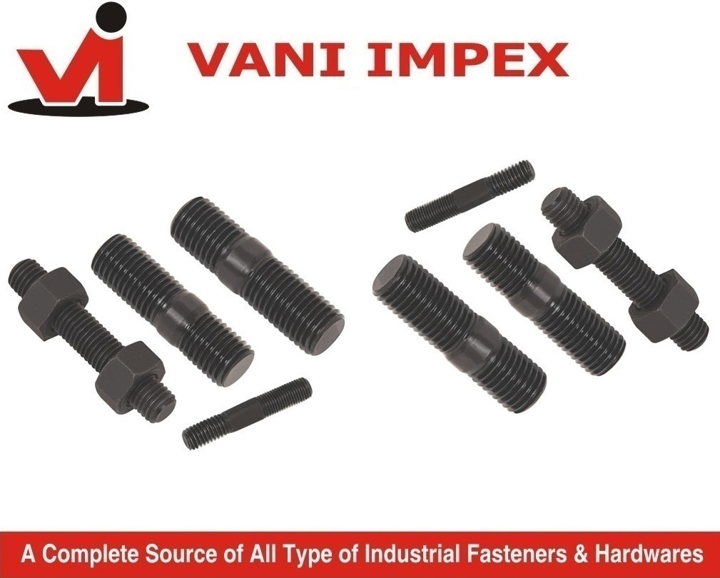 Double End Threaded Studs - High-strength Steel, 10mm Diameter, Durable And Versatile Fastening Solution