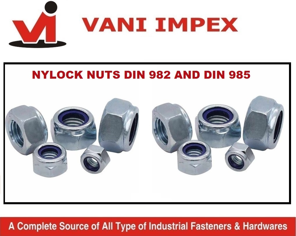 Self Locking Nylon Insert Lock Nuts - Durable Nylon Material, 10mm Size | Vibration Resistant, High Torque Engagement