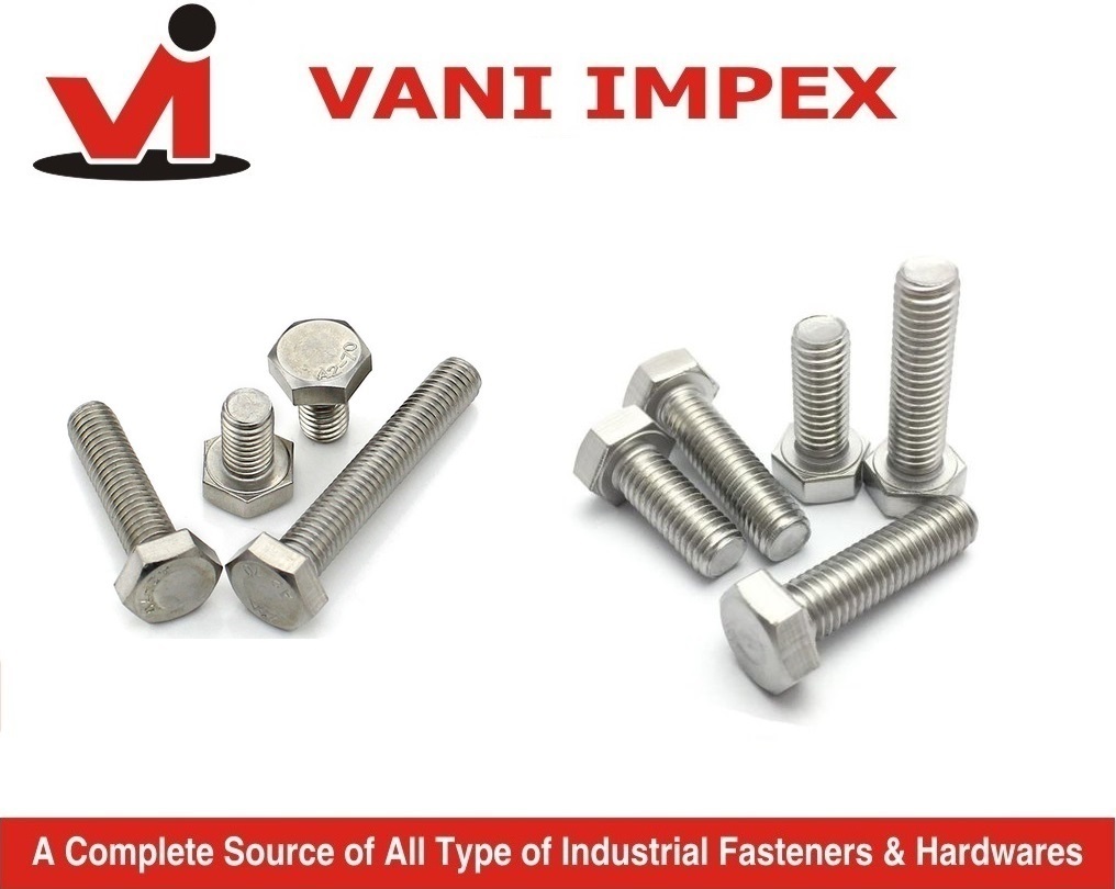 Grade Ss304 And 316 Stainless Steel Hex Bolts - M6 To M30 | Full Thread ...
