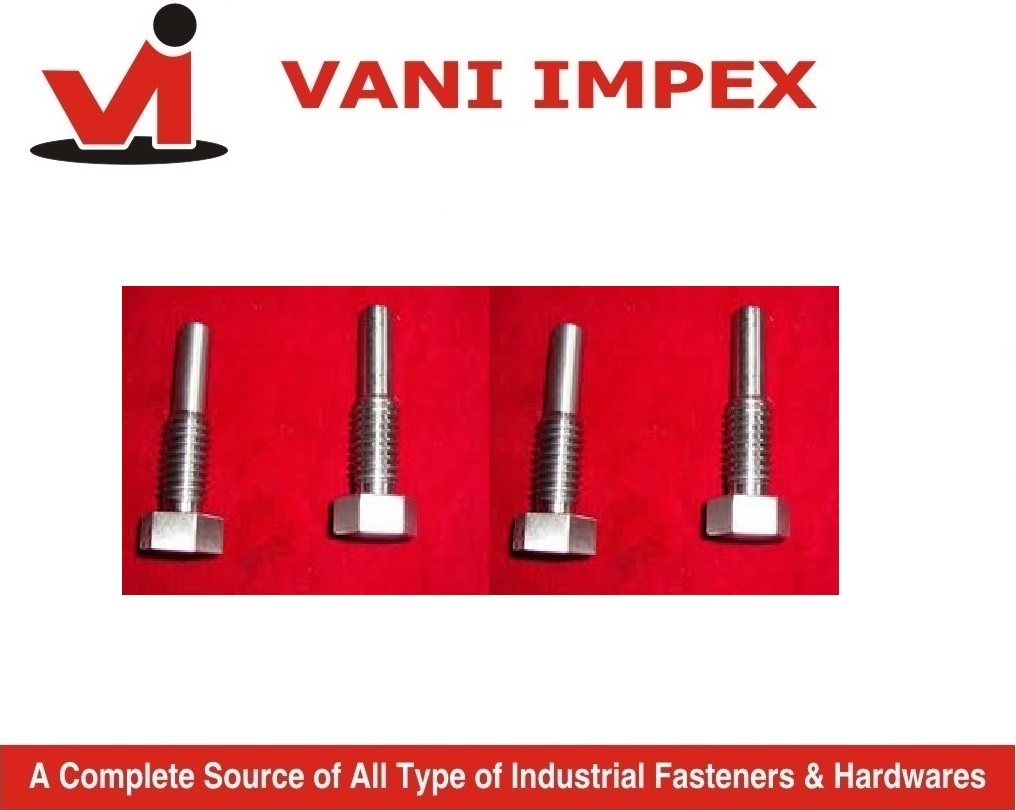 Turning Bolt - Size M10 To M16, Hex Head, Half Thread, Grade 4.6 5.6 8.8, Black | Robust, High Efficiency, Durable Performance