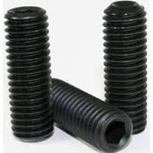 Cone Grub Screw - Stainless Steel/metric Size From M2, Black Plated Finish | Industrial Use, Premium Quality, Length From M3 Mm And Above