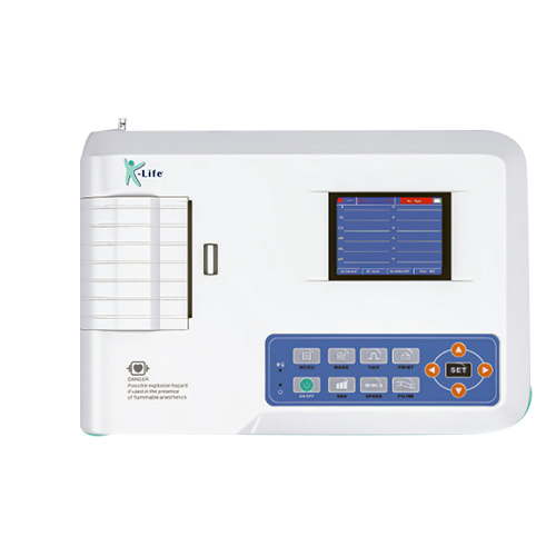 व्हाइट ईसीजी थ्री चैनल मशीन