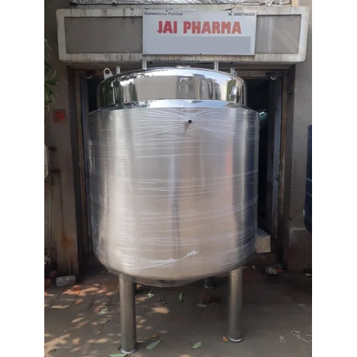 2000 Ltr Stainless Steel Manufacturing Tank - Application: Industrial