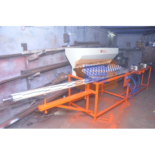 Automatic Paper Core Loader Machine - Metal, 380 Volt, Orange | Hmi Control System, 500 Cuts Per Minute, Safety Lock Mechanism, Self-loading System, Warranty Included
