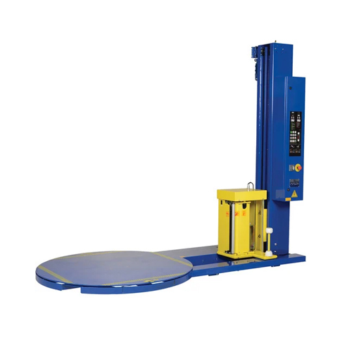 Stretch Wrapping Machine - Metal, Blue | Automatic Grade, Human Machine Interface, Warranty Included