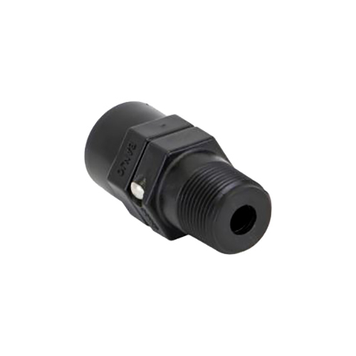 ब्लैक पॉलीप्रोपाइलीन स्विवेल एडेप्टर