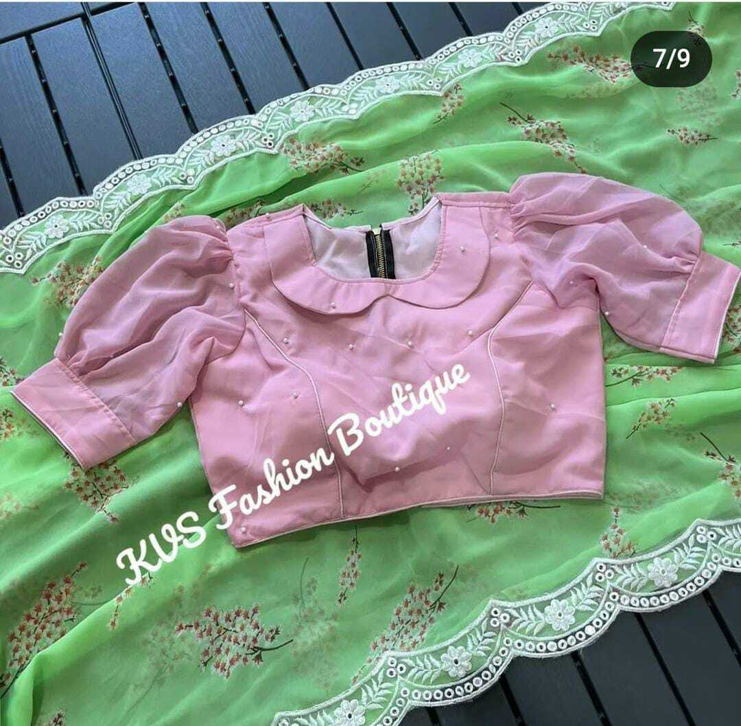 Geogette Sarees With All Over Floral Print - Elegant Floral Design, Comfortable Fit, Smooth Texture, Perfect For Party & Stunning Look