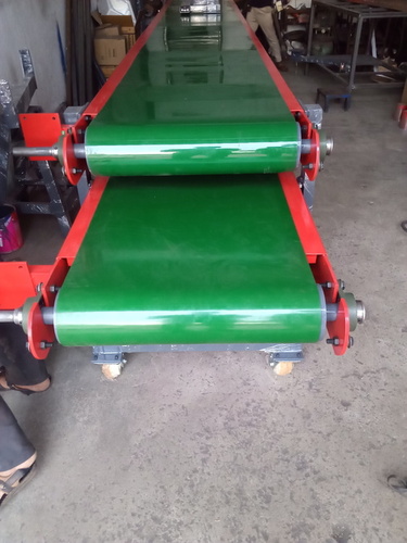 Roller Conveyor System - Mild Steel, Different Size, Blue | Industrial Usage, Durable and Reliable Design