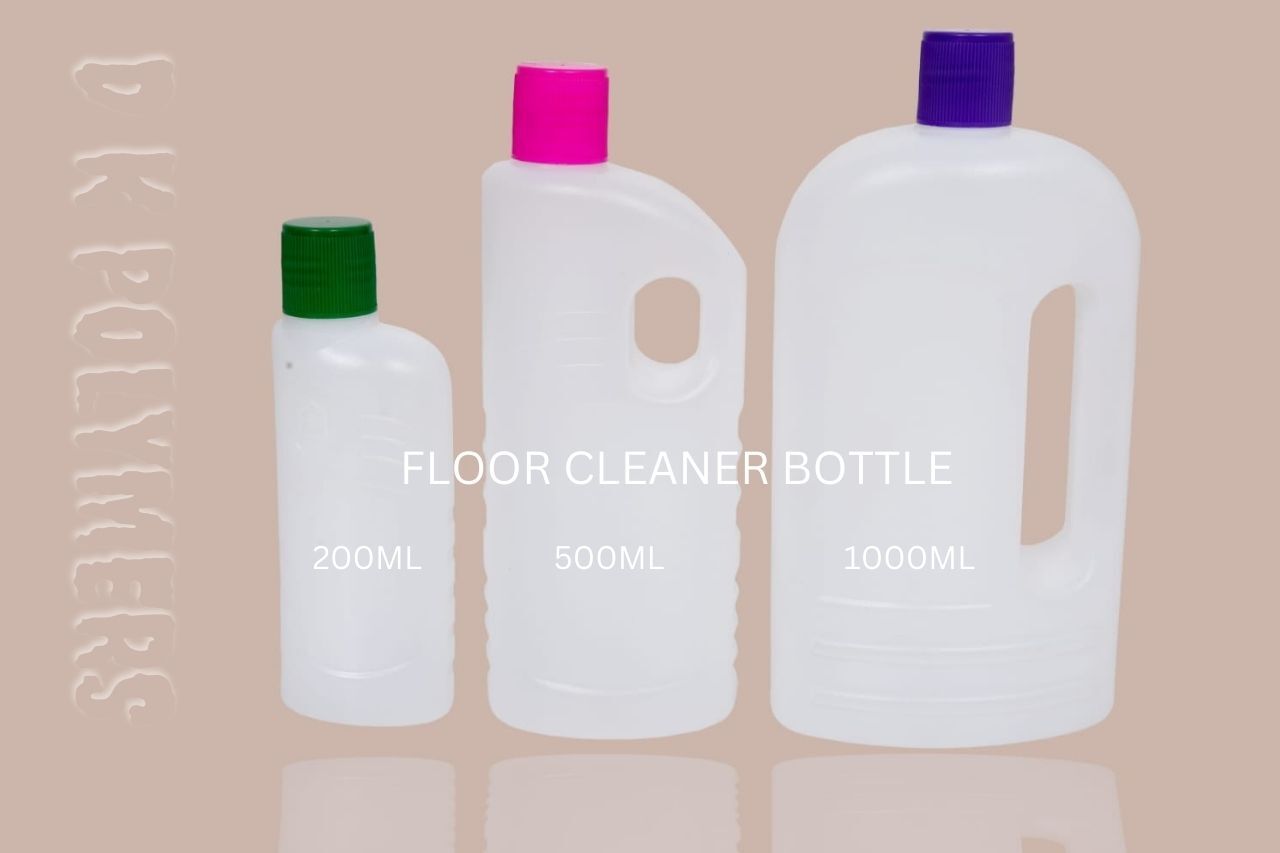 250ml Floor Cleaner Bottle - Hdpe Material, Screw Cap, Available In Various Colors | High Resilience, Long-lasting Design, Engraved Surface Handling