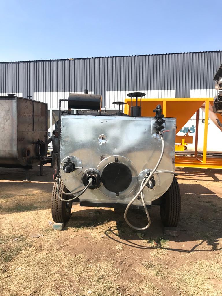 Trolley Mounted Bitumen Sprayer - 3.0 Tons Capacity, 5hp Compressor, 8hp Diesel Engine, New 820 Jk Tyre | Metal Body, Semi-automatic Operation, 1 Year Warranty, Human Machine Interface