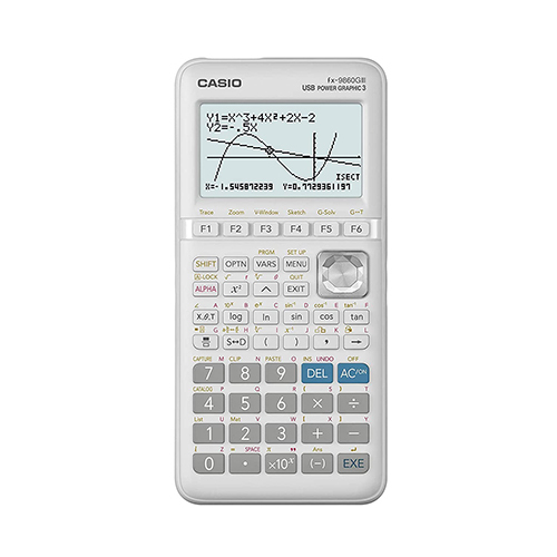 Casio Graphic Calculator Fx 9860 G Iii - Plastic Build, 12 Digit Display | 2900 Functions, Python Built-in, Data-logger Compatibility, Usb Connectivity