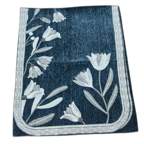 Blue Chenille Sofa Cover - 100% Polyester, Customized Size | Foam Filling, Printed Pattern, Plain Style for Elegant Living Spaces